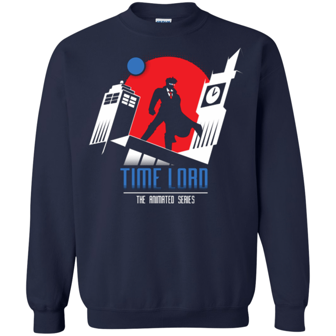 Sweatshirts Navy / Small Time Lord Animated Series Crewneck Sweatshirt