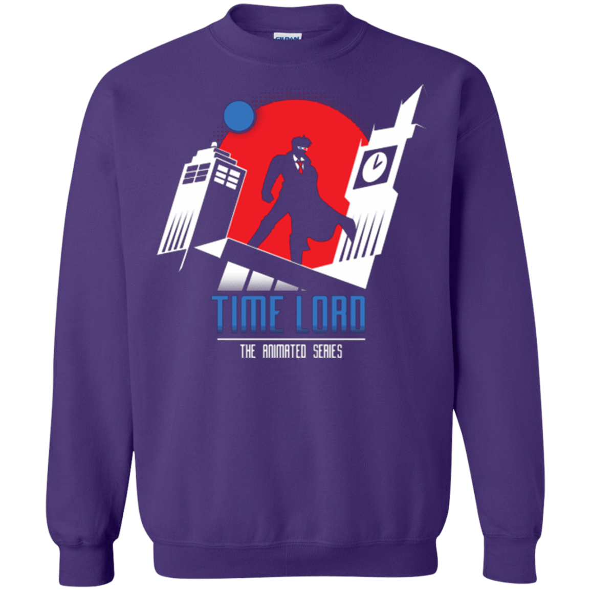 Sweatshirts Purple / Small Time Lord Animated Series Crewneck Sweatshirt