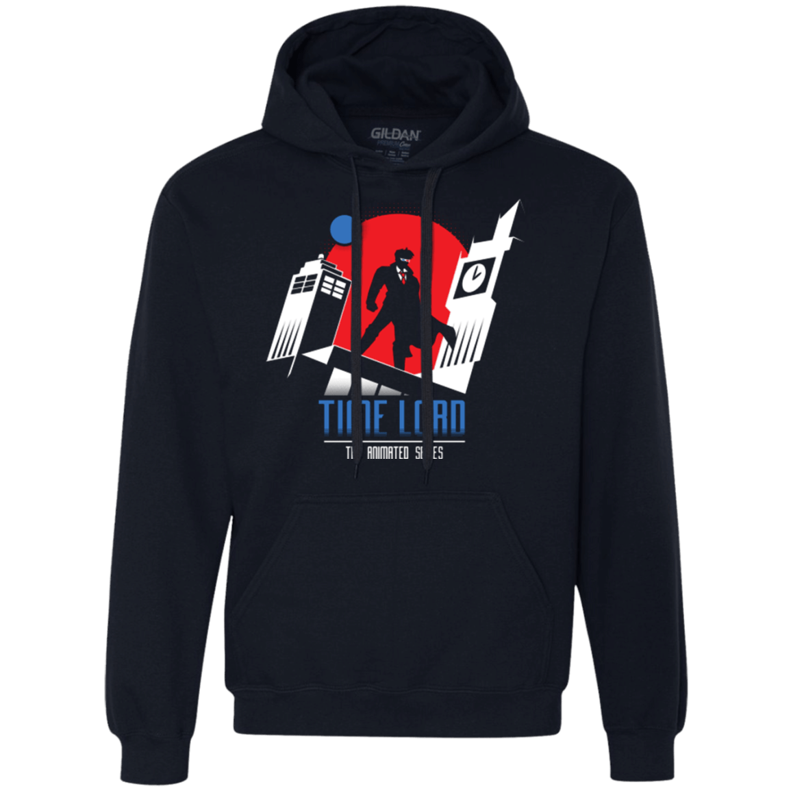 Sweatshirts Navy / Small Time Lord Animated Series Premium Fleece Hoodie