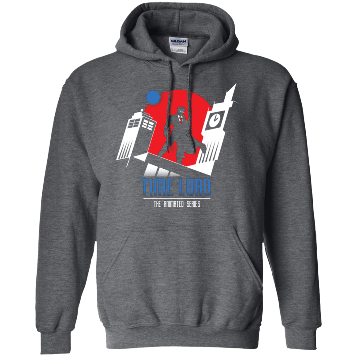Sweatshirts Dark Heather / Small Time Lord Animated Series Pullover Hoodie