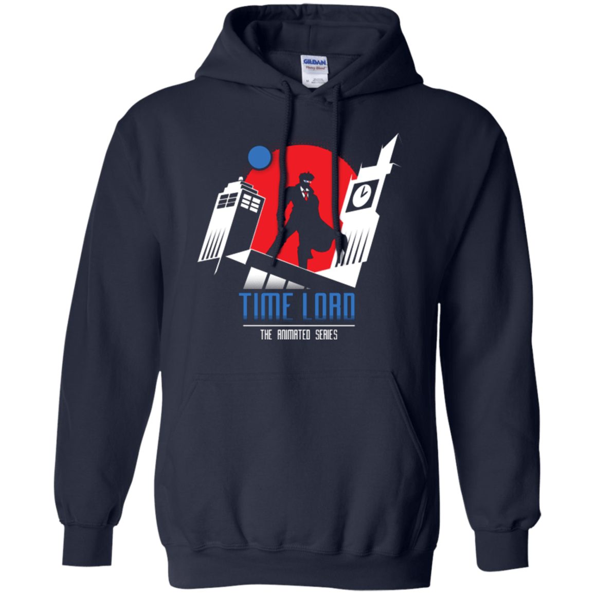 Sweatshirts Navy / Small Time Lord Animated Series Pullover Hoodie