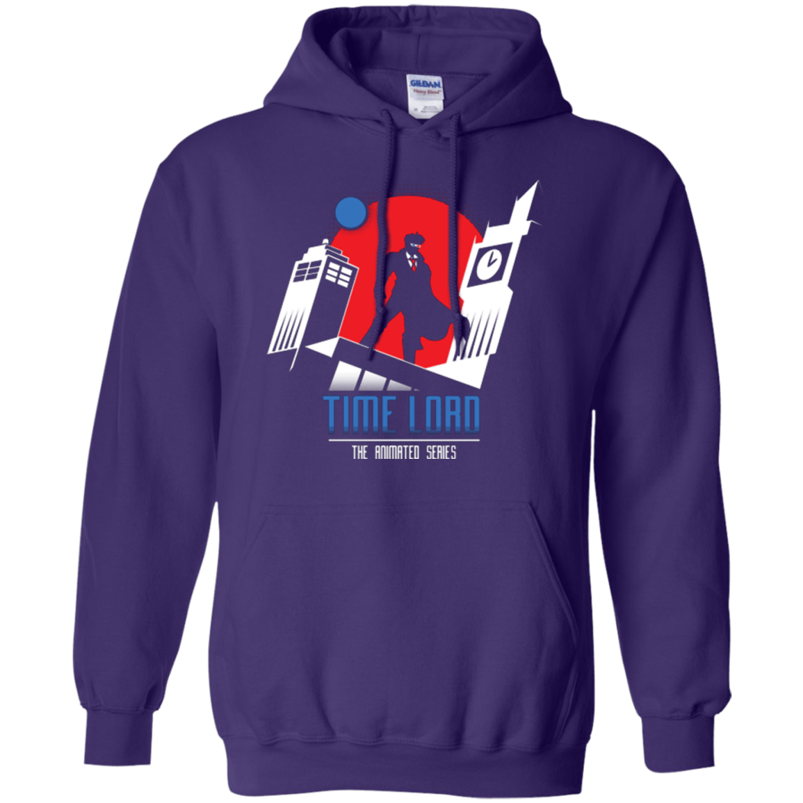 Sweatshirts Purple / Small Time Lord Animated Series Pullover Hoodie
