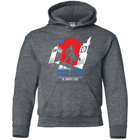 Sweatshirts Dark Heather / YS Time Lord Animated Series Youth Hoodie