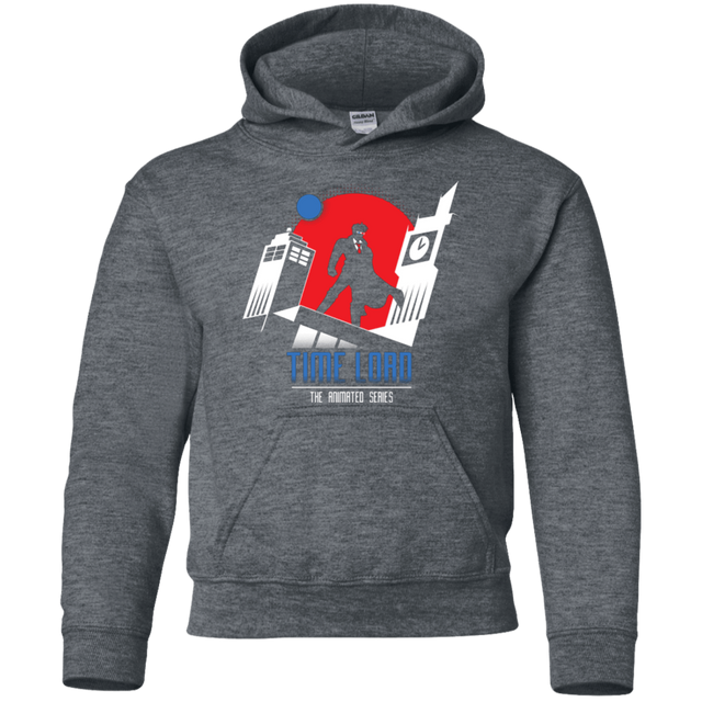 Sweatshirts Dark Heather / YS Time Lord Animated Series Youth Hoodie