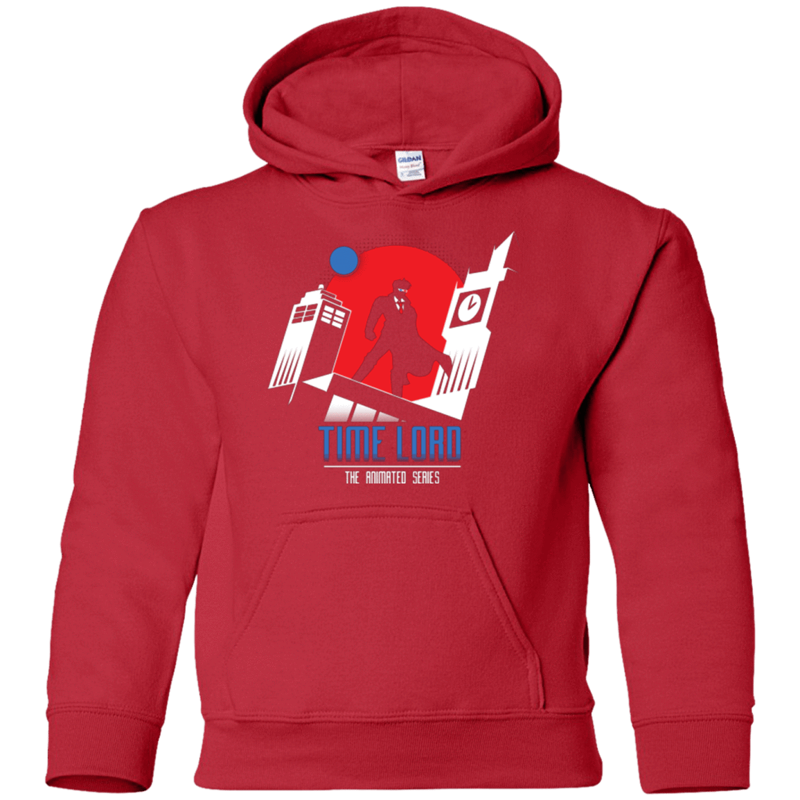 Sweatshirts Red / YS Time Lord Animated Series Youth Hoodie
