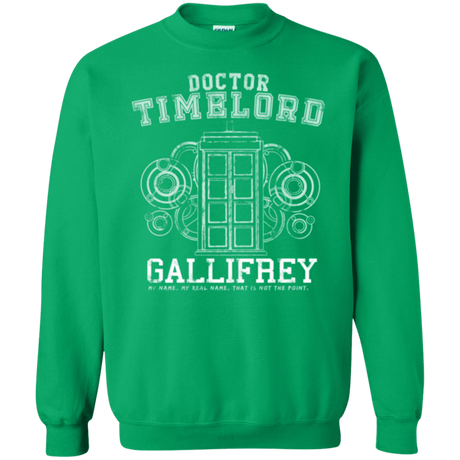 Sweatshirts Irish Green / Small Time Lord Crewneck Sweatshirt