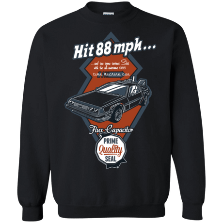 Sweatshirts Black / Small Time Machine Car Crewneck Sweatshirt
