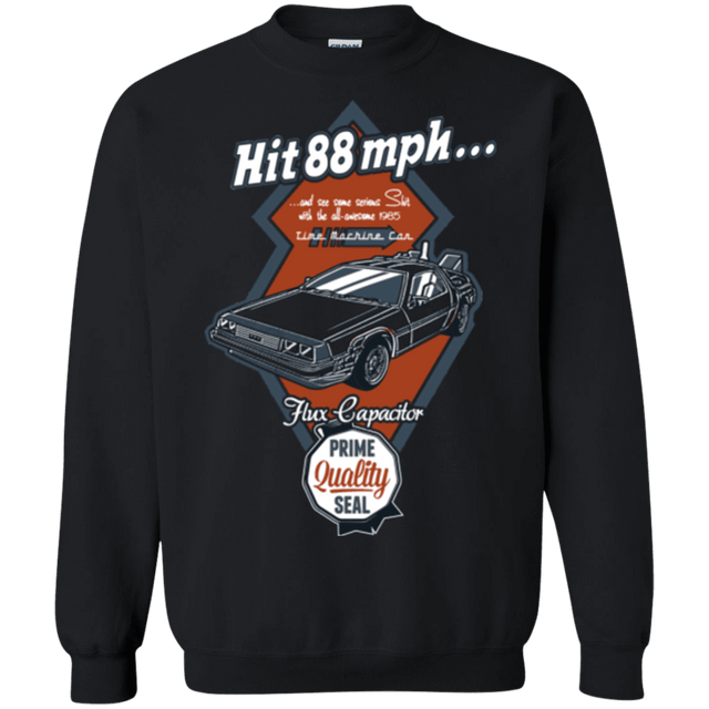 Sweatshirts Black / Small Time Machine Car Crewneck Sweatshirt