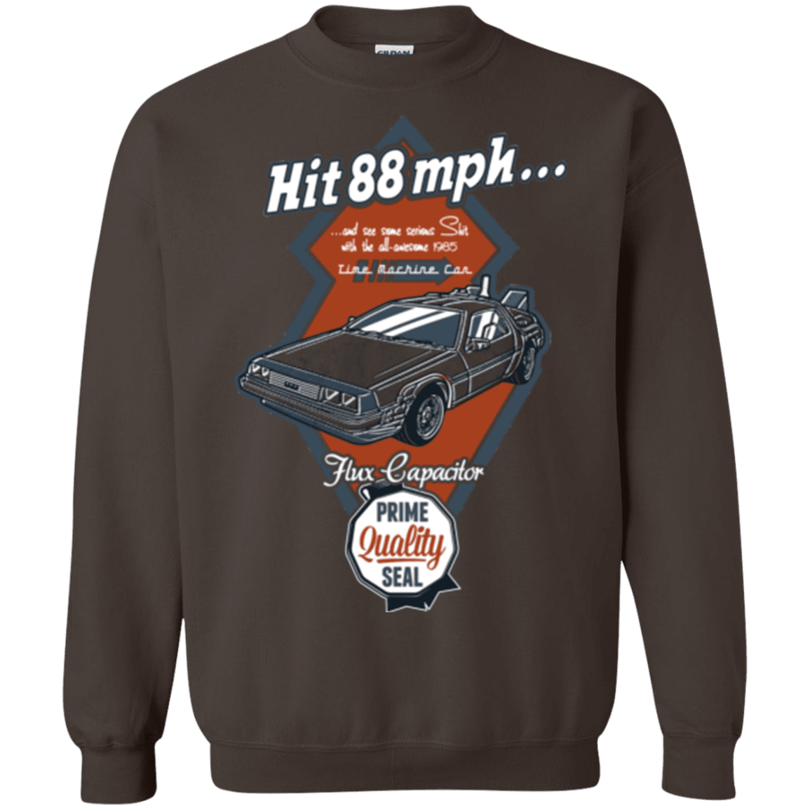 Sweatshirts Dark Chocolate / Small Time Machine Car Crewneck Sweatshirt