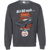 Sweatshirts Dark Heather / Small Time Machine Car Crewneck Sweatshirt