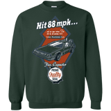 Sweatshirts Forest Green / Small Time Machine Car Crewneck Sweatshirt