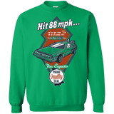 Sweatshirts Irish Green / Small Time Machine Car Crewneck Sweatshirt