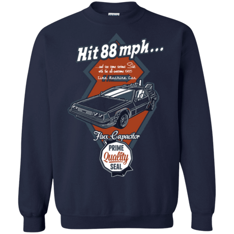 Sweatshirts Navy / Small Time Machine Car Crewneck Sweatshirt