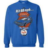 Sweatshirts Royal / Small Time Machine Car Crewneck Sweatshirt