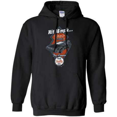 Sweatshirts Black / Small Time Machine Car Pullover Hoodie