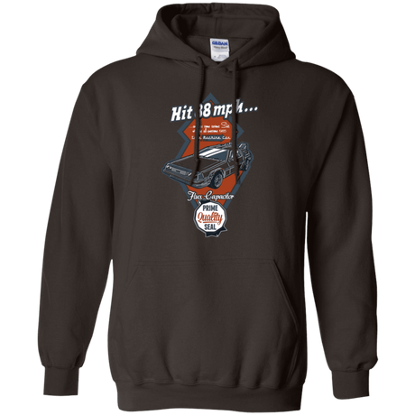 Sweatshirts Dark Chocolate / Small Time Machine Car Pullover Hoodie