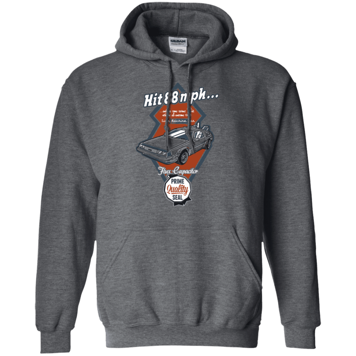 Sweatshirts Dark Heather / Small Time Machine Car Pullover Hoodie