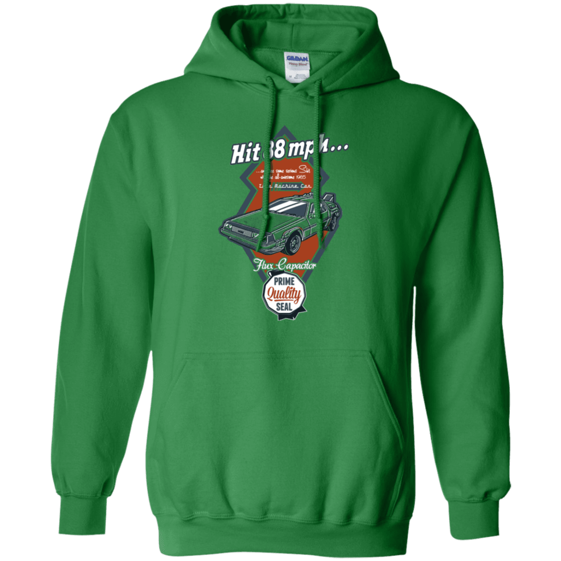 Sweatshirts Irish Green / Small Time Machine Car Pullover Hoodie