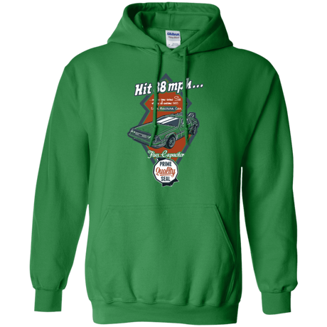 Sweatshirts Irish Green / Small Time Machine Car Pullover Hoodie