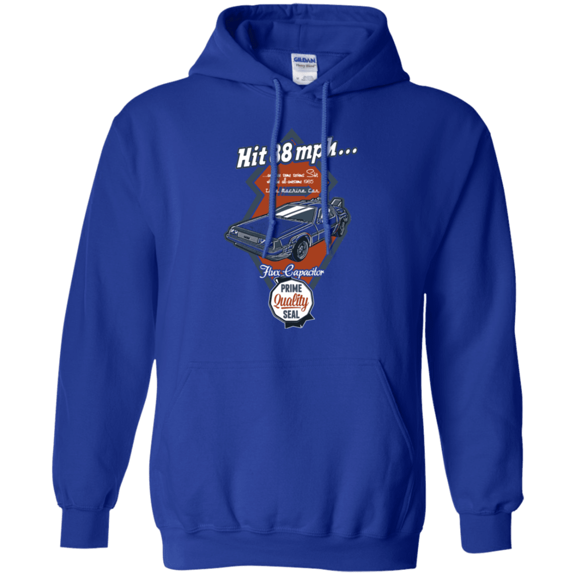 Sweatshirts Royal / Small Time Machine Car Pullover Hoodie