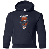 Sweatshirts Navy / YS Time Machine Car Youth Hoodie