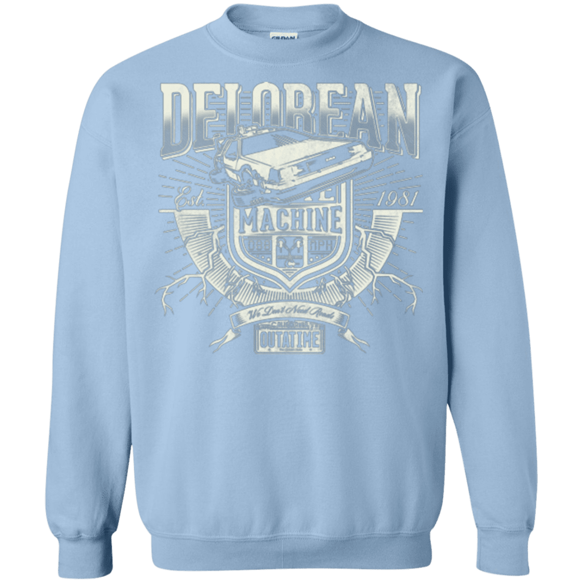 Sweatshirts Light Blue / Small Time Machine Crewneck Sweatshirt