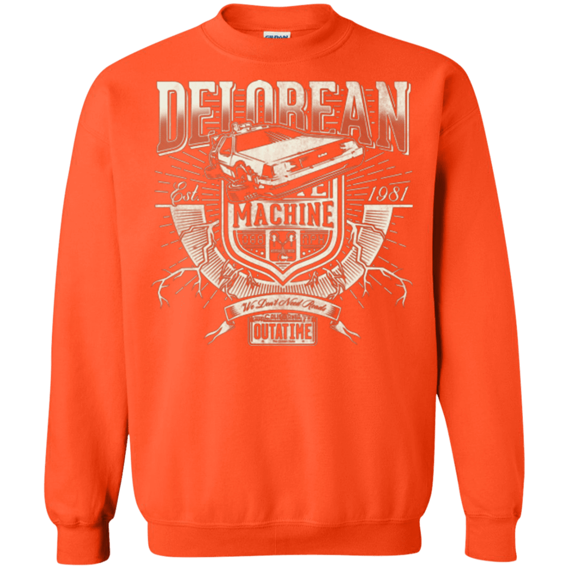 Sweatshirts Orange / Small Time Machine Crewneck Sweatshirt