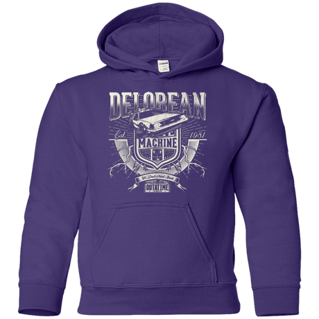 Sweatshirts Purple / YS Time Machine Youth Hoodie