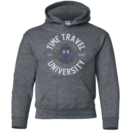 Sweatshirts Dark Heather / YS Time Travel University Youth Hoodie