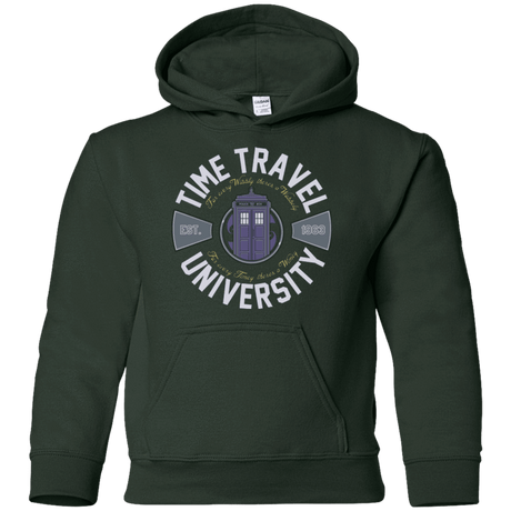 Sweatshirts Forest Green / YS Time Travel University Youth Hoodie