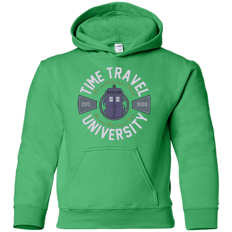Sweatshirts Irish Green / YS Time Travel University Youth Hoodie