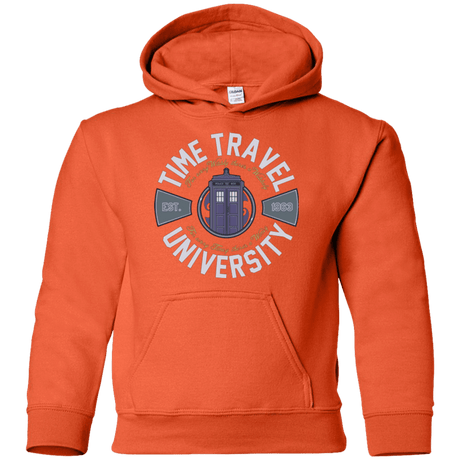 Sweatshirts Orange / YS Time Travel University Youth Hoodie