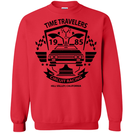 Sweatshirts Red / Small Time Traveler Circuit Crewneck Sweatshirt