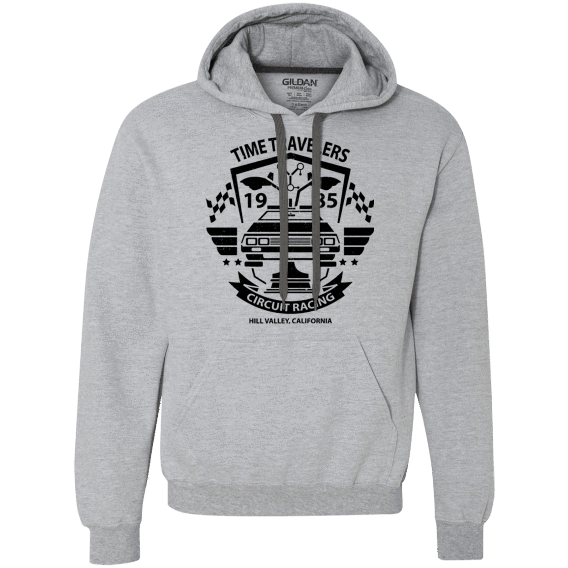 Sweatshirts Sport Grey / Small Time Traveler Circuit Premium Fleece Hoodie