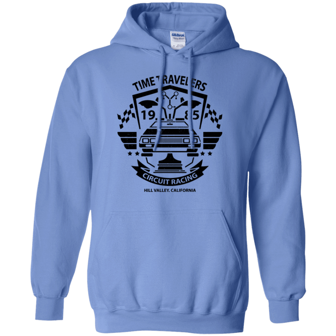 Sweatshirts Carolina Blue / Small Time Traveler Circuit Pullover Hoodie