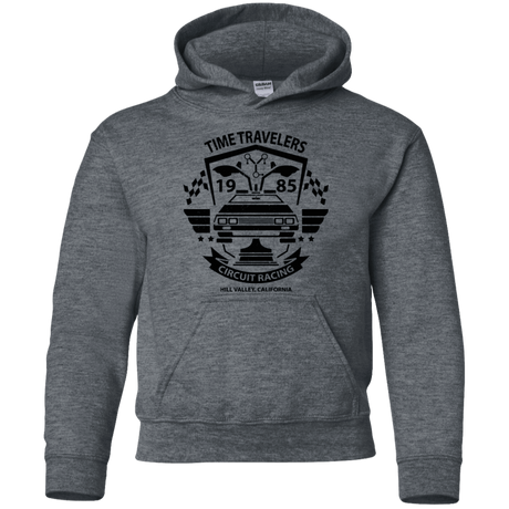 Sweatshirts Dark Heather / YS Time Traveler Circuit Youth Hoodie