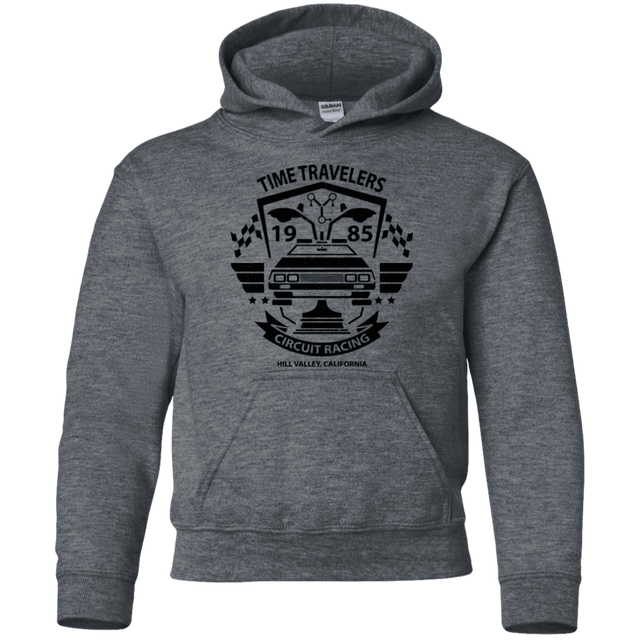 Sweatshirts Dark Heather / YS Time Traveler Circuit Youth Hoodie