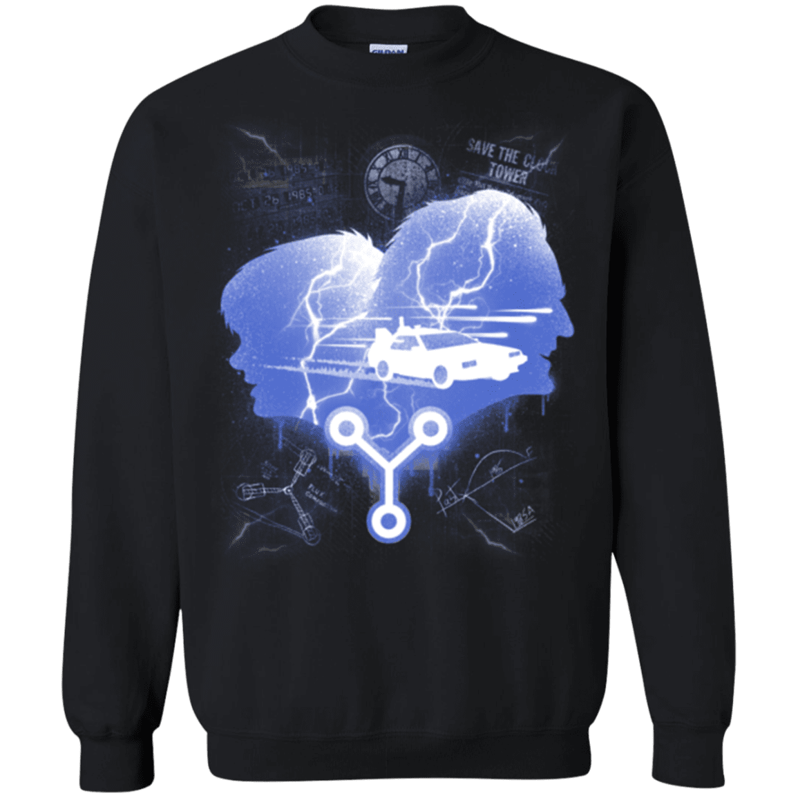 Sweatshirts Black / Small Time Travellers Silhouette Crewneck Sweatshirt
