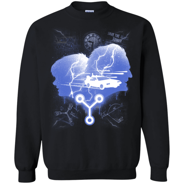 Sweatshirts Black / Small Time Travellers Silhouette Crewneck Sweatshirt