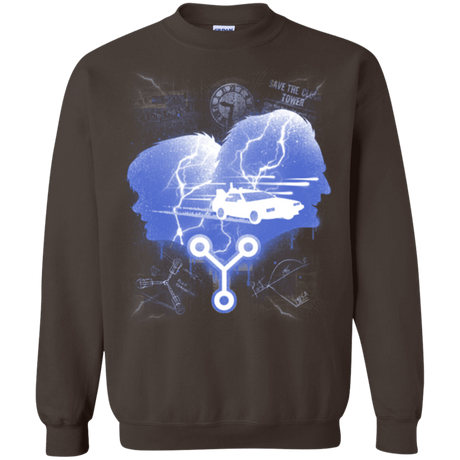Sweatshirts Dark Chocolate / Small Time Travellers Silhouette Crewneck Sweatshirt