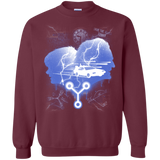 Sweatshirts Maroon / Small Time Travellers Silhouette Crewneck Sweatshirt