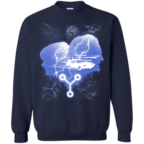 Sweatshirts Navy / Small Time Travellers Silhouette Crewneck Sweatshirt