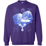 Sweatshirts Purple / Small Time Travellers Silhouette Crewneck Sweatshirt