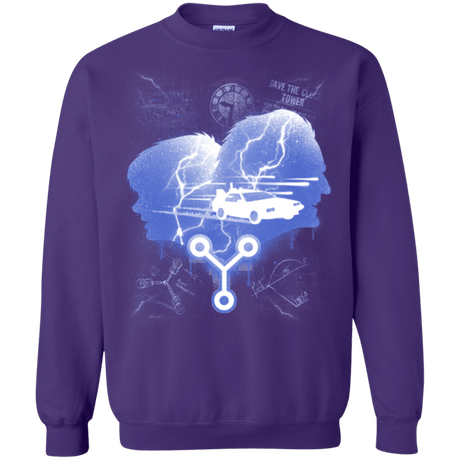 Sweatshirts Purple / Small Time Travellers Silhouette Crewneck Sweatshirt