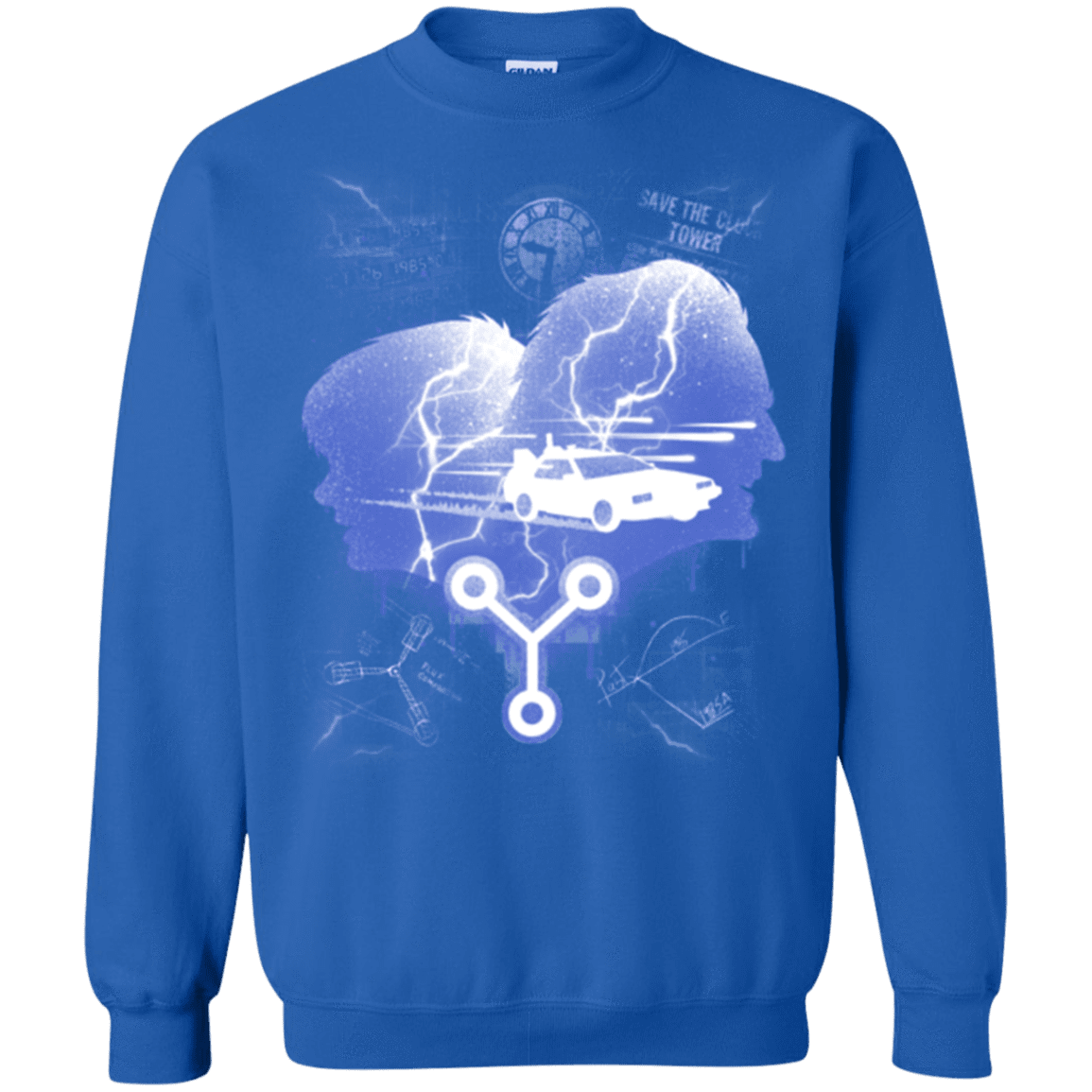 Sweatshirts Royal / Small Time Travellers Silhouette Crewneck Sweatshirt