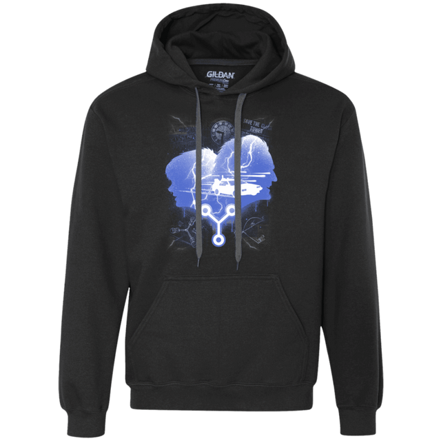 Sweatshirts Black / Small Time Travellers Silhouette Premium Fleece Hoodie