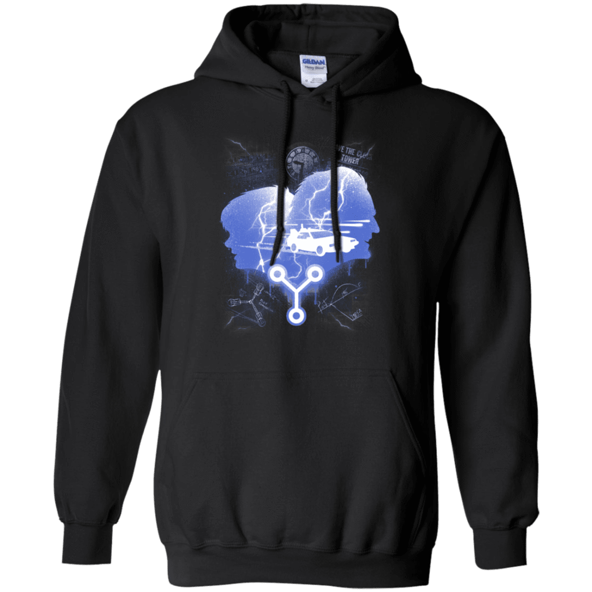 Sweatshirts Black / Small Time Travellers Silhouette Pullover Hoodie