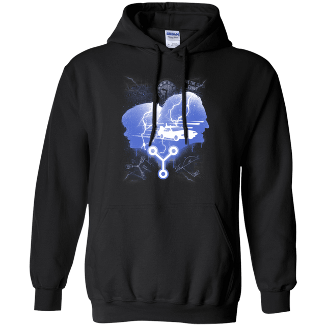 Sweatshirts Black / Small Time Travellers Silhouette Pullover Hoodie
