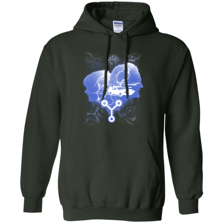 Sweatshirts Forest Green / Small Time Travellers Silhouette Pullover Hoodie