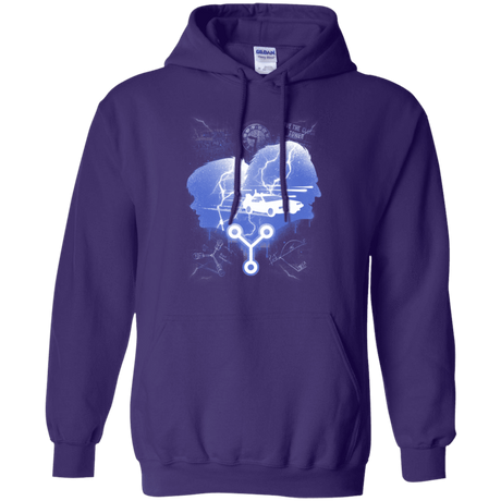Sweatshirts Purple / Small Time Travellers Silhouette Pullover Hoodie